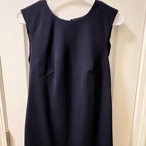 THE FIFTH Navy Sheath Dress, Open Back, Size XS